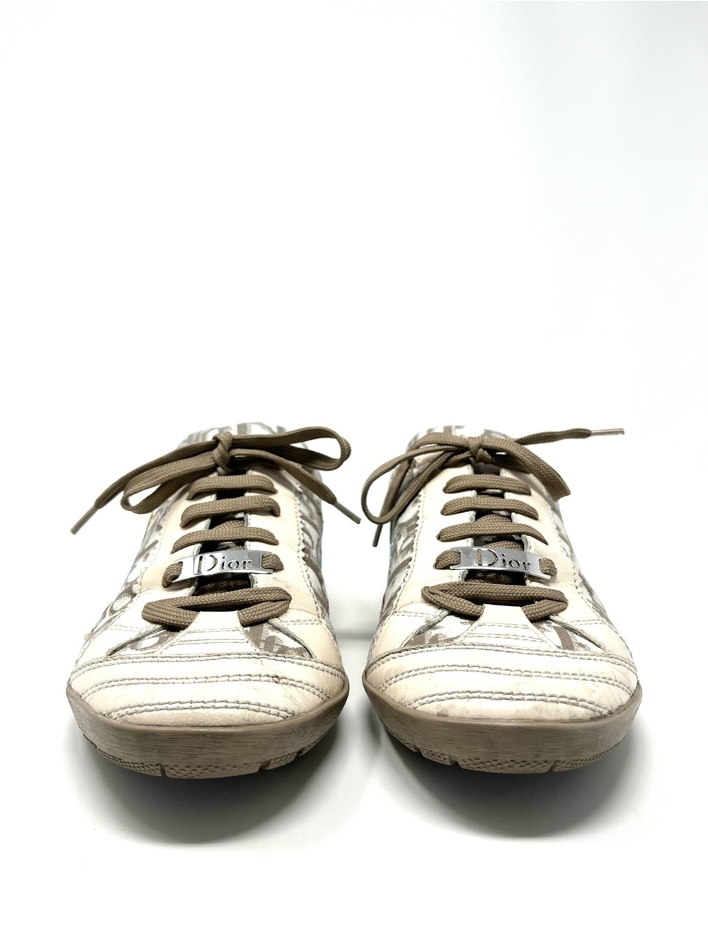 Vintage Christian Dior Galliano Oblique Logo Monogram Floral Sneakers 36.5 6.5 - Picture 5 of 11